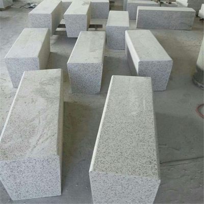 芝麻白光面荔枝面石材 马蹄石 加工火烧面路沿石 人行道